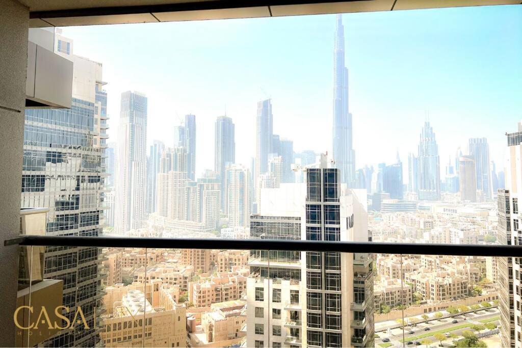 Lovely Big Studio W/ Burj Khalifa View In Downtown Dubai Eksteriør billede